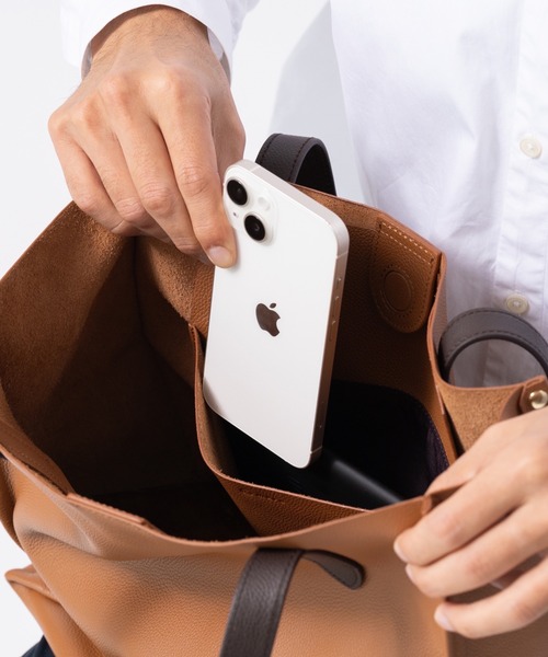 エルメス トートバッグ フールトゥ MM コットン レザー - ハーフレザー