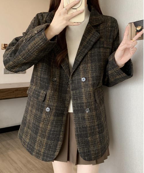 ＆soiree（アンドソワレ） ジャケット テーラードジャケット チェック