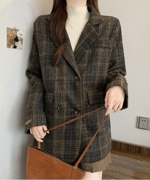 ＆soiree（アンドソワレ） ジャケット テーラードジャケット チェック