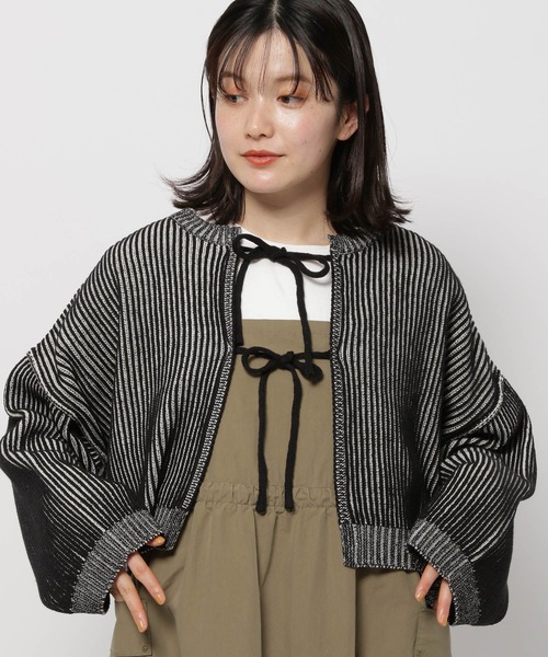 niko and…（ニコアンド） ニットカーディガン FREE ブラック