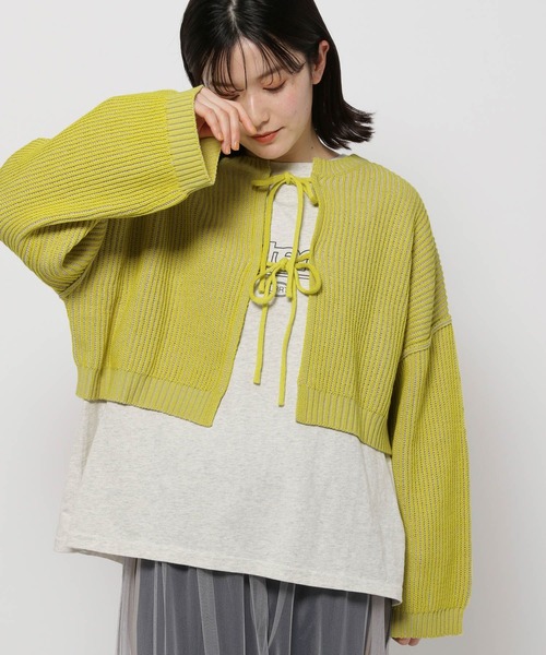 niko and…（ニコアンド） ニットカーディガン FREE ブラック