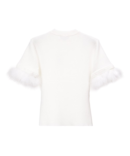 「emiriawiz」 半袖ニット FREE グレー レディース_画像8