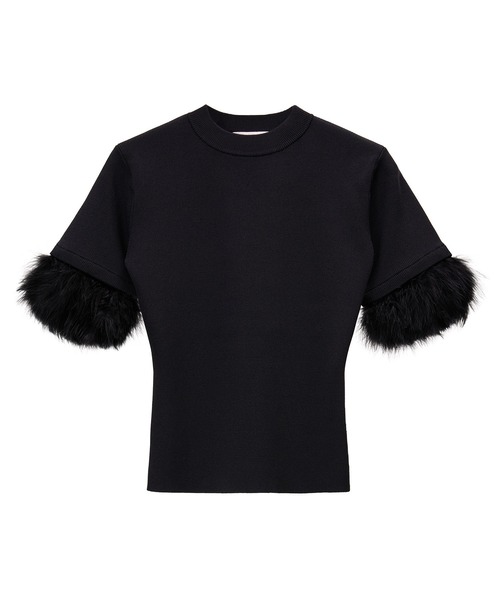 「emiriawiz」 半袖ニット FREE グレー レディース_画像9