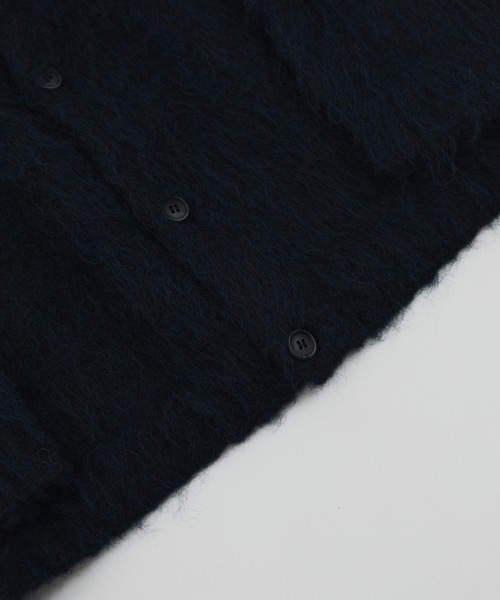 「remer」 ニットカーディガン LARGE ダークブルー メンズ_画像8