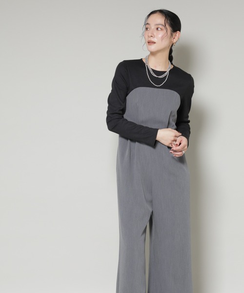 NANO universe オールインワン リブトップドッキングスーチング