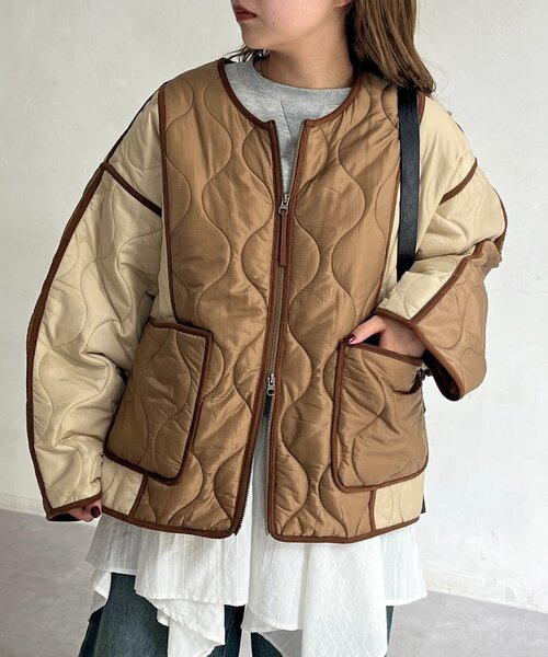 CPCM（シーピーシーエム） ブルゾン アウター 切替キルティング