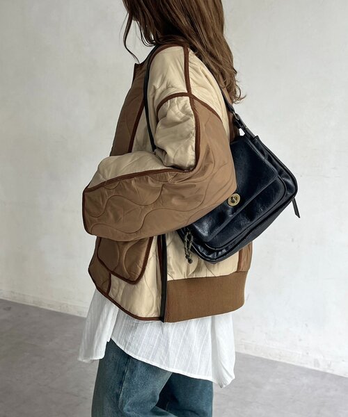 CPCM（シーピーシーエム） ブルゾン アウター 切替キルティング