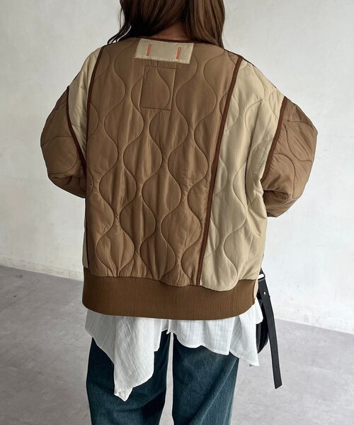 CPCM（シーピーシーエム） ブルゾン アウター 切替キルティング