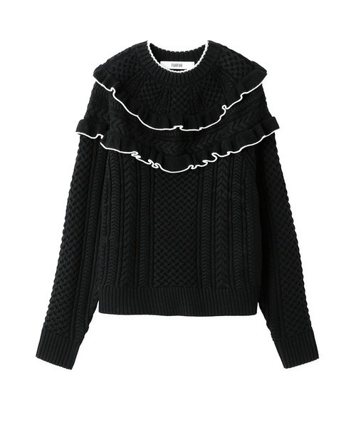 「FURFUR」 長袖ニット FREE ブルー レディース_画像3