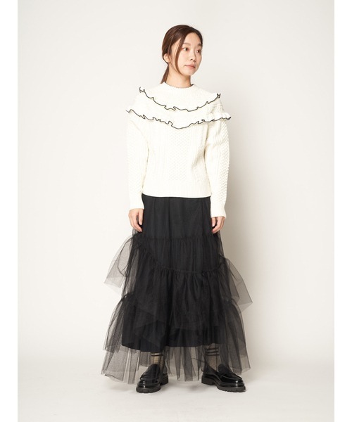 「FURFUR」 長袖ニット FREE ブルー レディース_画像7