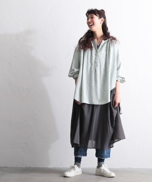 「soulberry」 長袖チュニック M ピンク レディース_画像8