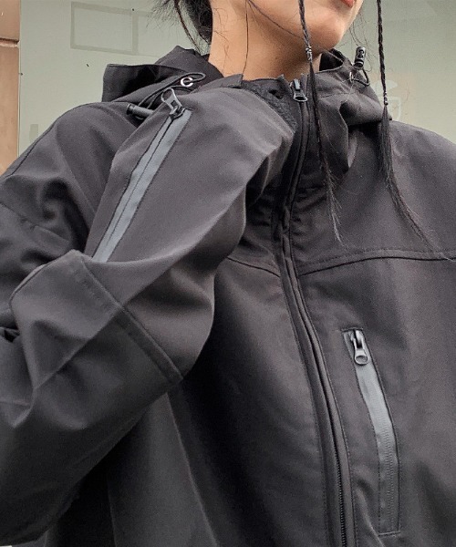 「SEN TOKYO」 マウンテンパーカー L ブラック レディース_画像5