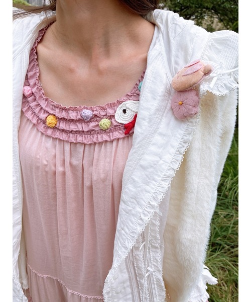 PINK HOUSE（ピンクハウス） ワンピース カラフルポップルフリル使い