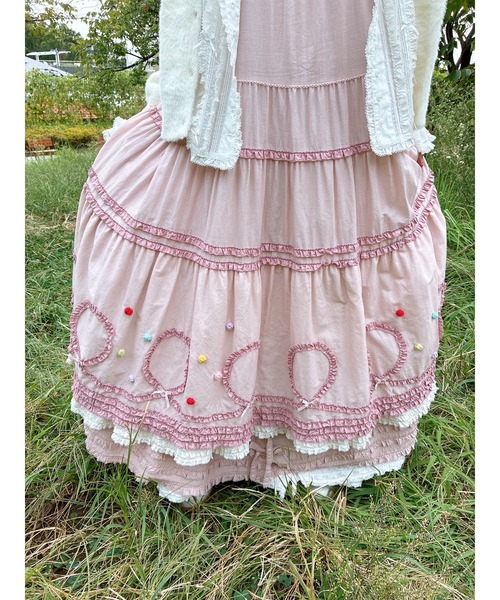 PINK HOUSE（ピンクハウス） ワンピース カラフルポップルフリル使い