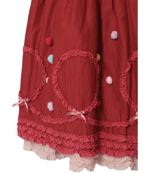 PINK HOUSE（ピンクハウス） ワンピース カラフルポップルフリル使い