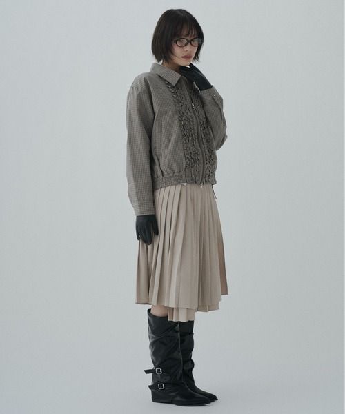 FEKETE（フェケテ） スカート wrapping pleated skirt / ラッピング