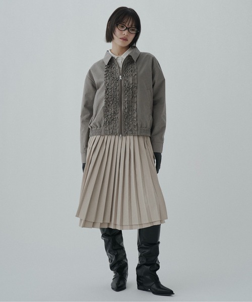 FEKETE（フェケテ） スカート wrapping pleated skirt / ラッピング