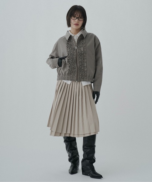 FEKETE（フェケテ） スカート wrapping pleated skirt / ラッピング