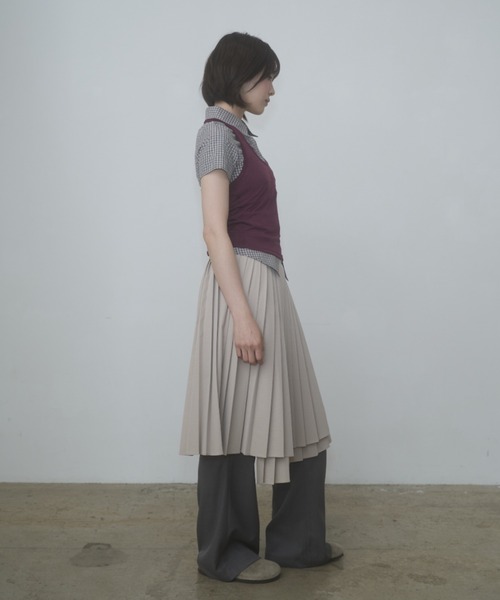 FEKETE（フェケテ） スカート wrapping pleated skirt / ラッピング