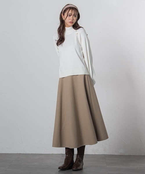 「QUEENS COURT」 長袖ニット M ブラック レディース_画像6