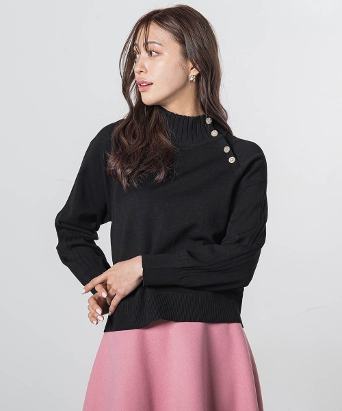 「QUEENS COURT」 長袖ニット M ブラック レディース_画像8