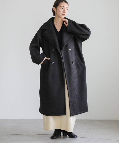 「select MOCA」 チェスターコート FREE チャコールグレー レディース_画像7