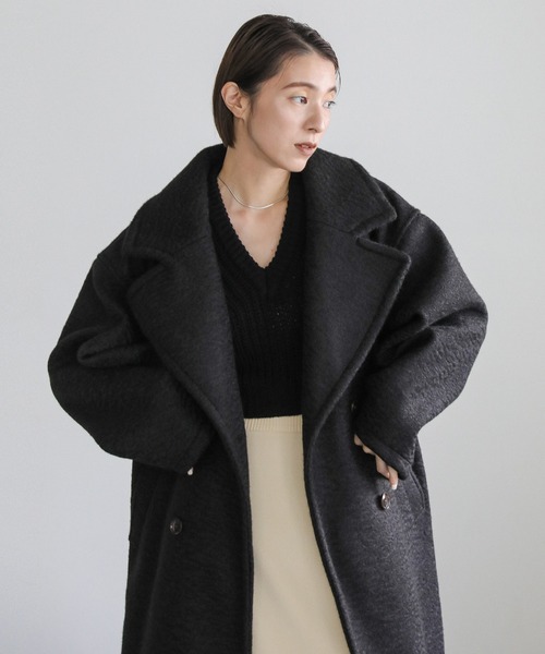 「select MOCA」 チェスターコート FREE チャコールグレー レディース_画像8