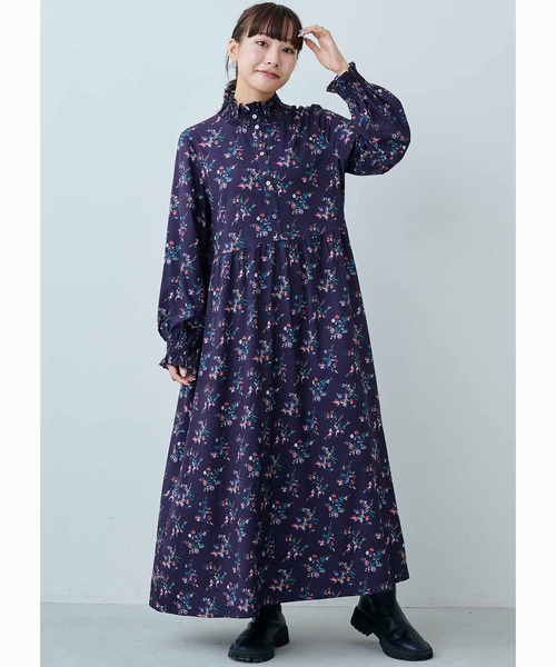 「MEDE19F」 長袖ワンピース M パープル系その他 レディース_画像3