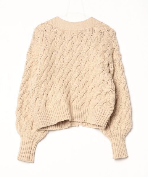 「SALON adam et rope'」 ニットカーディガン FREE ベージュ レディース_画像2