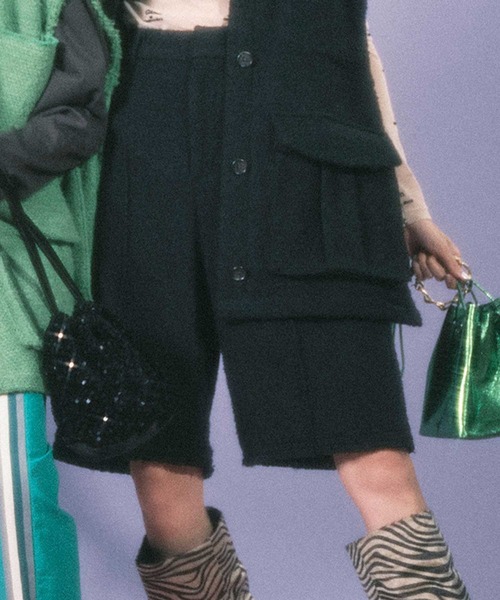 MAISON SPECIAL（メゾンスペシャル） ハーフパンツ FREE ブラック