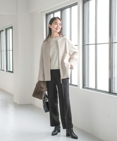 「GLOBAL WORK」 スウェットカットソー MEDIUM アイボリー レディース_画像4