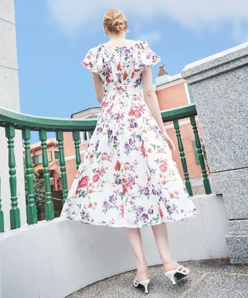 「AND COUTURE」 ノースリーブワンピース MEDIUM ブルー系その他 レディースの画像