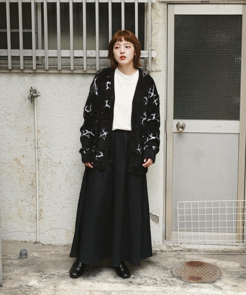 HUF（ハフ） ニットカーディガン MEDIUM ブラック メンズ : ZOZOTOWN