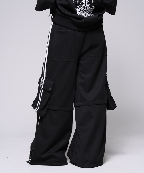 REFLEM カーゴパンツ ブラック REFLEM（レフレム） ワイドパンツ パンツ 「REFLEM/レフレム」2WAY