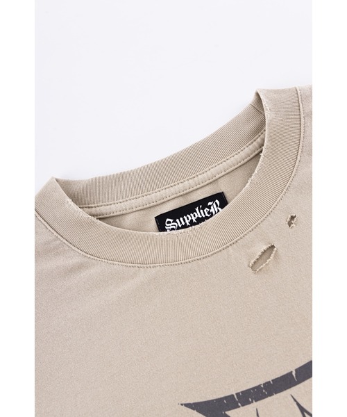 SUPPLIER（サプライヤー） tシャツ ロンT｜Dusty Iron Cross Layered