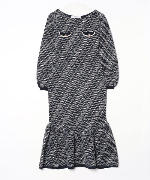 Her lip to ニットワンピース ネイビー Her lip to ニットワンピース S ネイビー レディース : ZOZOTOWN Yahoo