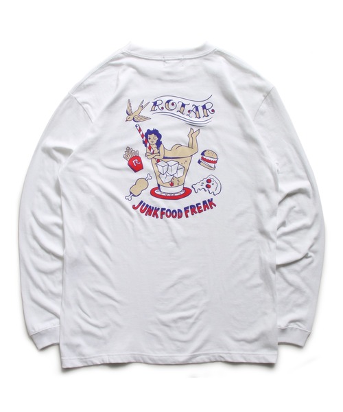 「ROTAR」 長袖Tシャツ SMALL ピンク メンズ_画像2
