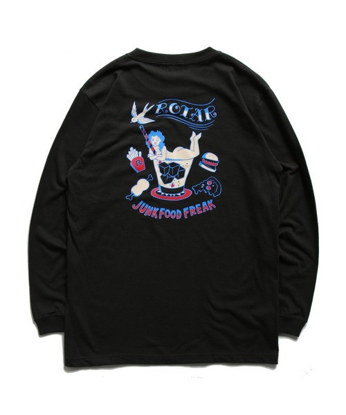 「ROTAR」 長袖Tシャツ SMALL ピンク メンズ_画像3