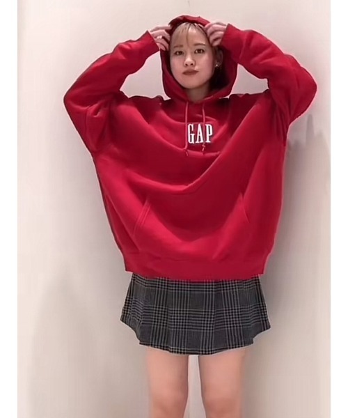 GAP（ギャップ） プルオーバーパーカー M レッド メンズ : ZOZOTOWN