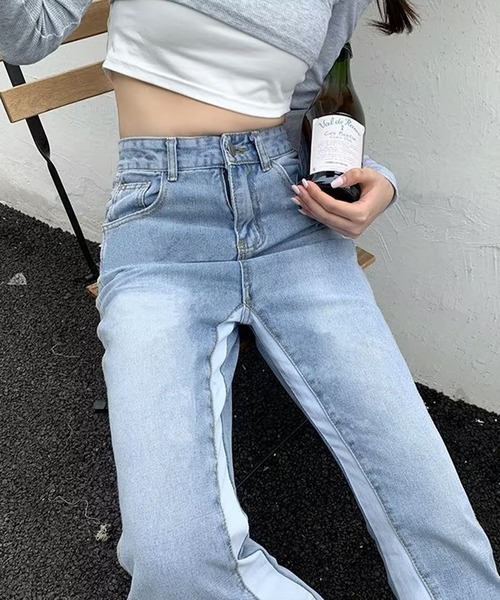 「GLAMOROUS JANE」 デニムパンツ M ブルー レディース_画像4