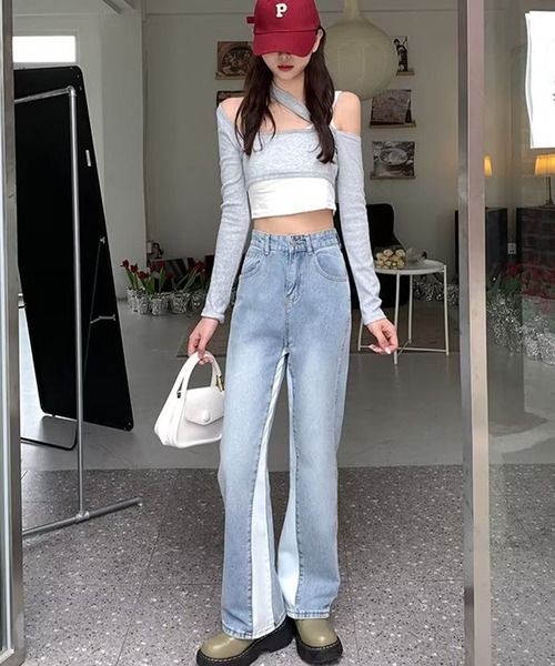 「GLAMOROUS JANE」 デニムパンツ M ブルー レディース_画像6