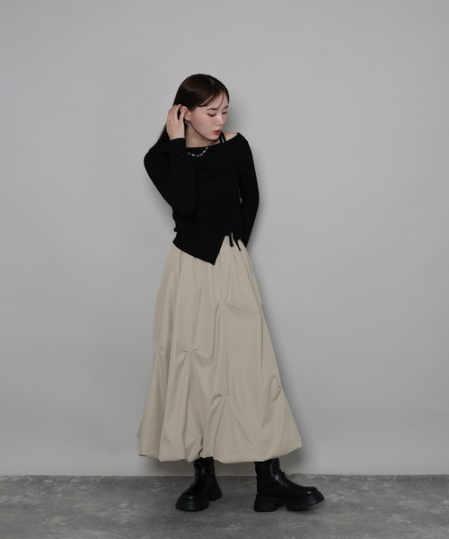 「J by blue」 スカート MEDIUM チャコールグレー レディース_画像8