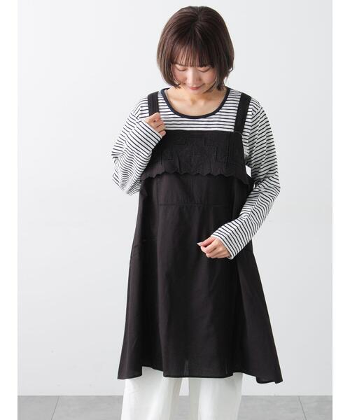 Samansa Mos2（サマンサモスモス） チュニック カットワーク刺繍キャミ