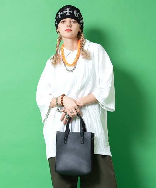 ショルダーバッグ バッグ an meets zakka 合成皮革2WAYショルダー縦長