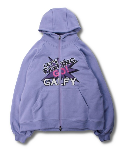 GALFY（ガルフィー） ジップアップパーカー X-LARGE パープル メンズ