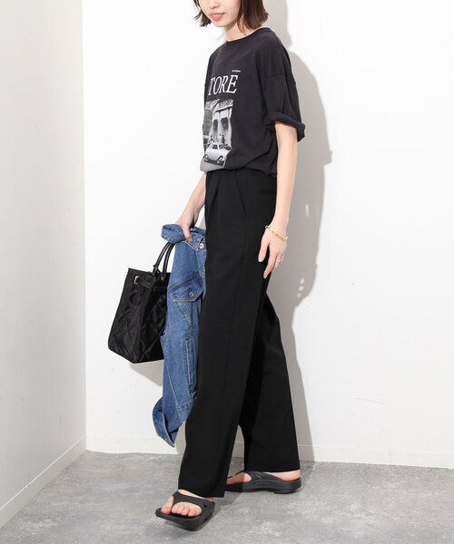 「SLOBE IENA」 パンツ 36 ベージュ レディース_画像6