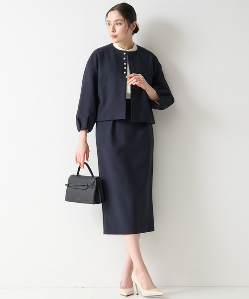 「TIARA」 ロングスカート 3 ネイビー レディース_画像6