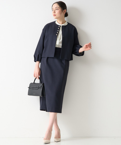 「TIARA」 ロングスカート 3 ネイビー レディース_画像7