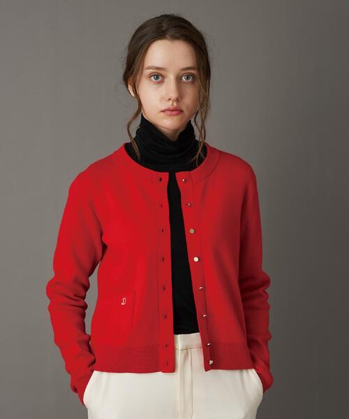 「DRESSTERIOR」 ニットカーディガン 40 ダークグレー レディース_画像8
