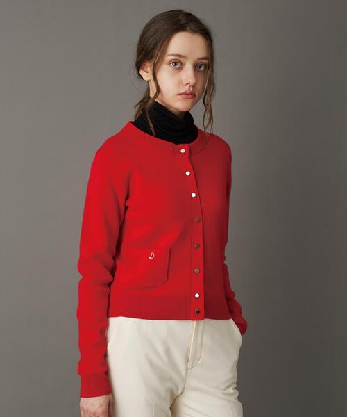 「DRESSTERIOR」 ニットカーディガン 40 ダークグレー レディース_画像9